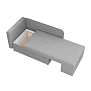 Шарли / тахта велюр Парма 25 серый
