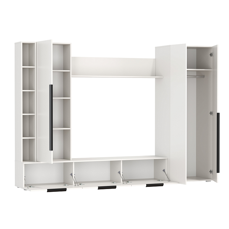 Шкаф многоцелевого назначения 63.02 Аккорд белый / ДВПО: белый