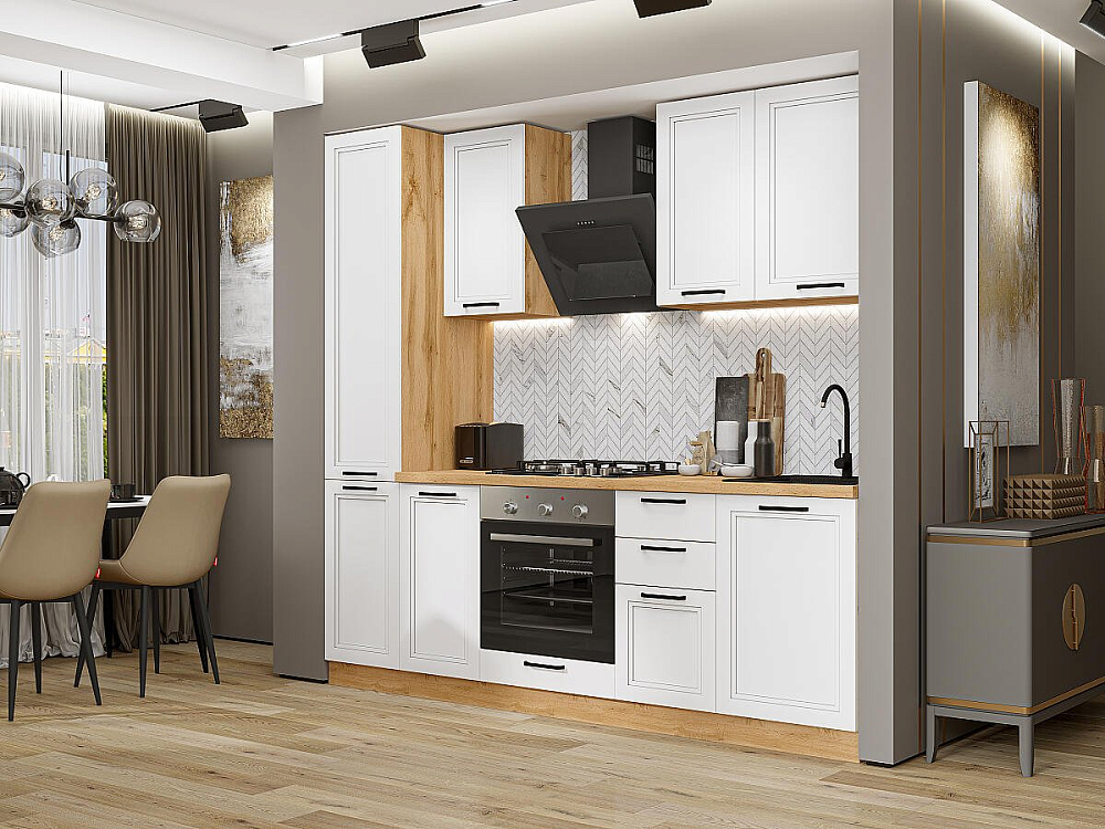 Нео-02 Дуб Вотан/white silk